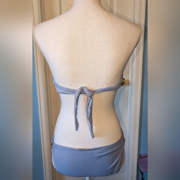 🧁🍭 Y2K Light Blue JUICY Couture Strapless Bikini 🩵☀️ - Picture 4 of 4